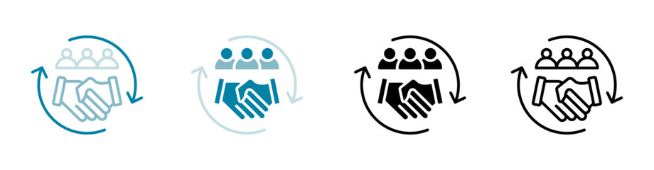 Relationship Vector Illustration In Multistyle