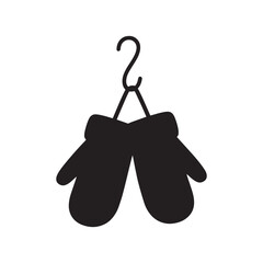 Winter Hanging Gloves Warm Clothes Fashion Silhouette