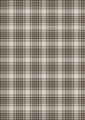 Plaid fabric pattern, blue, brown, cream, seamless for textiles, and for designing clothes, skirts or decorative fabrics. Vector illustration.