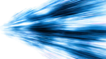 Abstract blue streaks of light conveying speed and energy