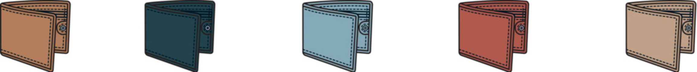 Collection of multicolored three-dimensional computer folder graphics for interface design and document storage