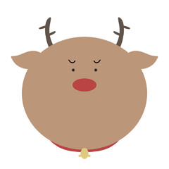 困ったトナカイのイラスト