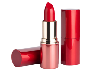  Classic Red Lipstick for Beauty and Makeup Branding transparent background.