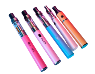 Modern Lifestyle Concept – Stylish Vape Devices in Gradient Lighting