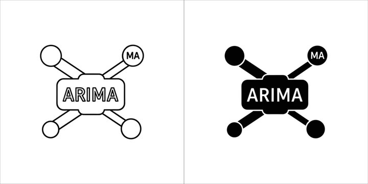 Arima model icon for time series forecasting