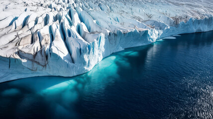 Antarctic Landscape Breathtaking Icebergs and Glacial Mountains