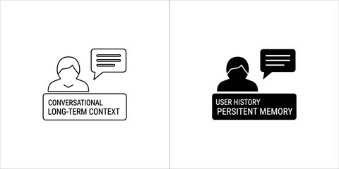 Conversational longterm context and user history persistent memory icon