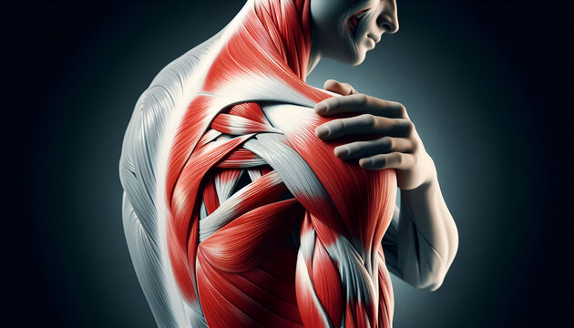 man in shoulder pain