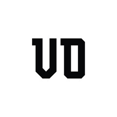 VO monogram logo design letter text name symbol monochrome logotype alphabet character simple logo