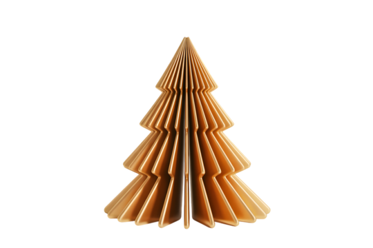 Golden abstract Christmas tree, elegant holiday decor, festive celebration, modern winter aesthetic, cozy background, shimmering xmas ornament, luxurious design, seasonal cheer, sophisticated decor