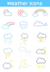 Various weather icons