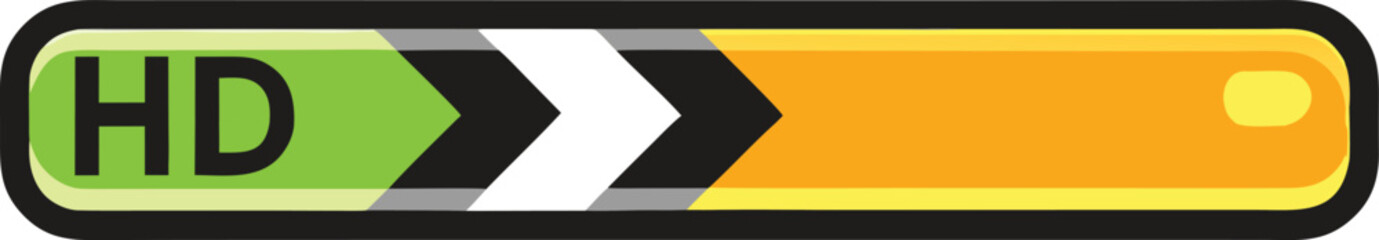 Obraz premium HD realistic upload progress icon bar style.