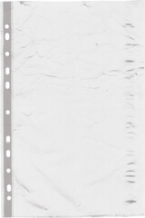 Simple gray textured background with punch holes along the left