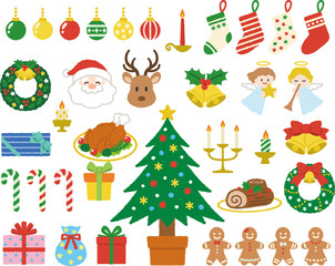 クリスマスのイラストセット