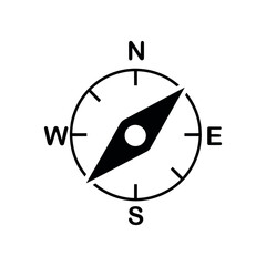 Compass Icon – Travel Navigation Symbol
