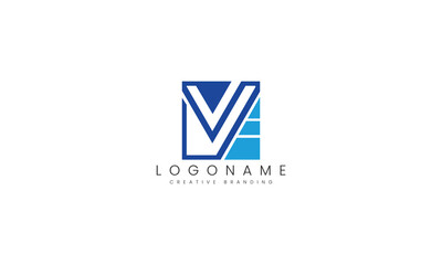 Minimalist V Logo for Branding and Identity.