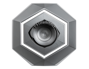 Geometric Metal Wall Mount, Transparent Background.