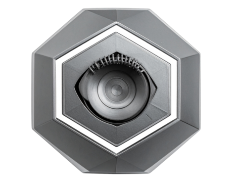 Geometric Metal Wall Mount, Transparent Background. - Powered by Adobe