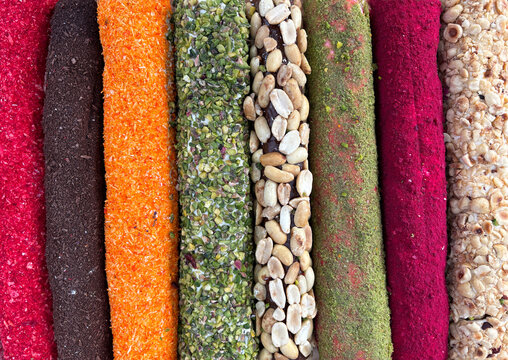 Colorful assortment of Turkish delights