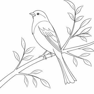 Bird on branch