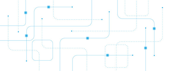 Abstract futuristic technology background. Technology background with crossed lines and dots.