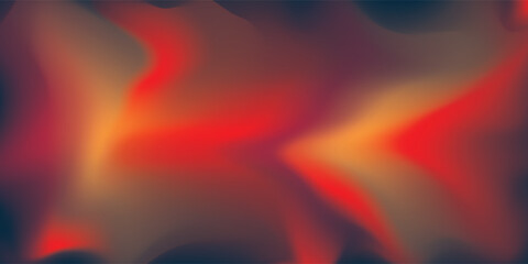 Abstract Gradient of Red Orange and Dark Blue Colors Smooth Transitions.
