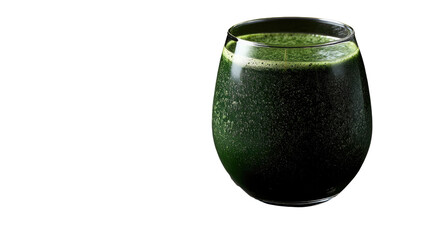 Nutritious spirulina smoothie in glass, healthy green superfood drink for detox cleansing, energy boost, fitness and modern wellness lifestyle

