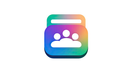 Modern split bill payment app icon for shared expenses, digital money management symbol for group payments, budgeting and cost sharing tool
