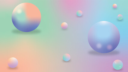 Modern 3D mesh gradient vector background featuring glowing spheres and soft abstract transitions, perfect for digital visuals and branding.