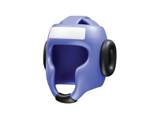 Boxing Headgear icon rendering 3d illustration