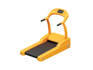 Yellow Treadmill for Home Gym Workouts icon illustration 3d