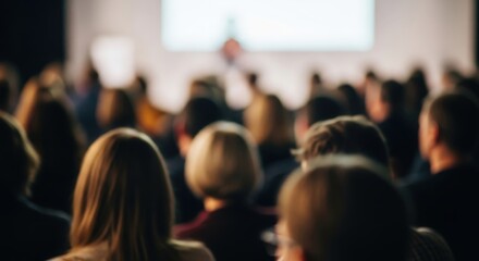 Obraz premium Workshop audience blur 