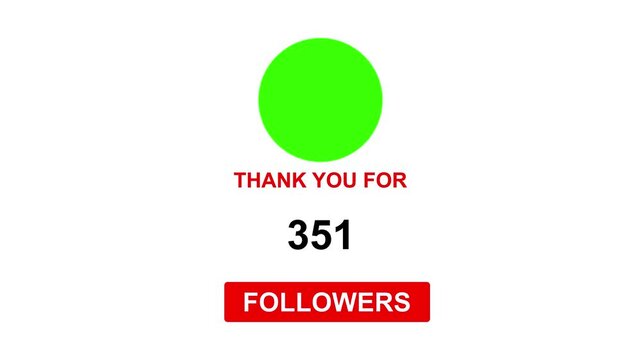 Thank you for 700 followers. Celebrate with your fans ,Congratulations Social media 700 followers counting notification icon animation on alpha channel, Incoming followers counting notification.