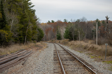 Fototapeta premium railway in the countryside