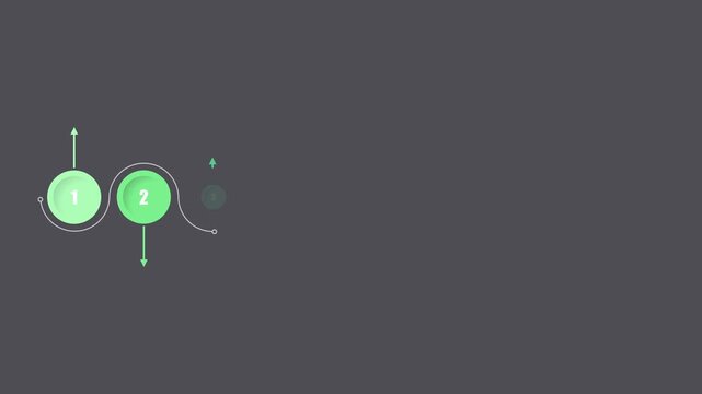 animated video of business infographics  multi color circle label 9 and 10 steps for workflow, presentation, 4k animation