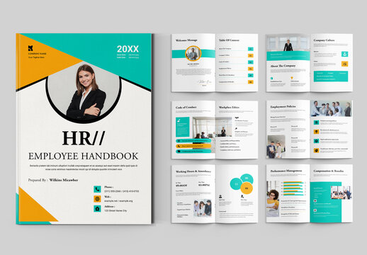Compnay Policy Handbook Template Layout