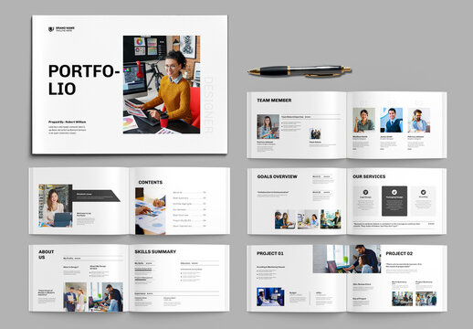 Graphic Design Portfolio Template Landscape Design