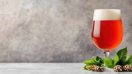 Rich and Flavorful Belgian Ale in Traditional Glass Setting