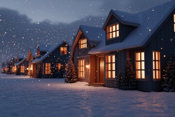 눈 내리는 마을