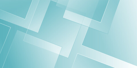 Fototapeta premium Minimalist teal gradient background simple with geometric shapes creating a sense of depth and modern simplicity nice