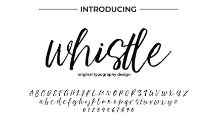 Whistle - Elegant Script Font for Smooth Handwritten Design and Creative Typography