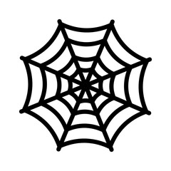 Vector Spider Web Icon – Cobweb, Halloween, Nature, Insect, Net, Trap, Decoration, Pattern, and Animal Symbol