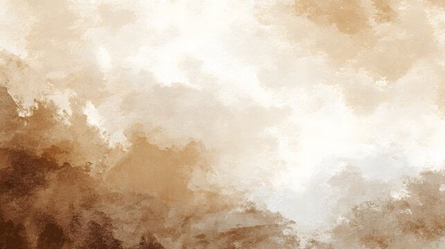 Earth tone watercolor texture features rich brown and beige washes creating an abstract background design