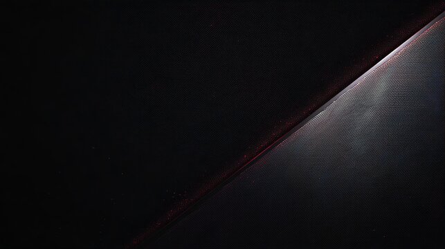 Abstract Dark Texture Background with Red Light Accent and Stripes