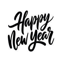 Clean minimalist happy new year brush lettering (1)