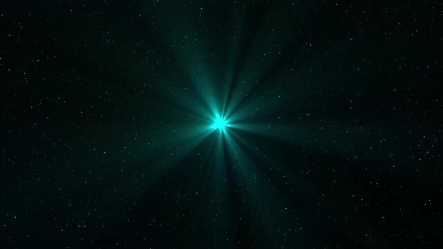 Light rays cosmic scene featuring vast galaxy, glowing comets and twinkling stars. Abstract background with deep space elements. concept of celestial exploration.