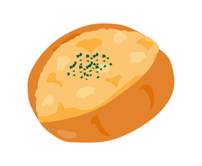 たまごパンのイラスト