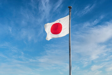 青空にはためく日章旗