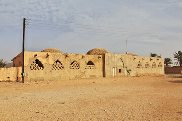 Mosque in the small village in Sahara desert, Mauritania, West Africa