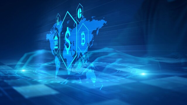 Digital Finance World: Cryptocurrency and Global Technology in the Blockchain Era - Powered by Adobe